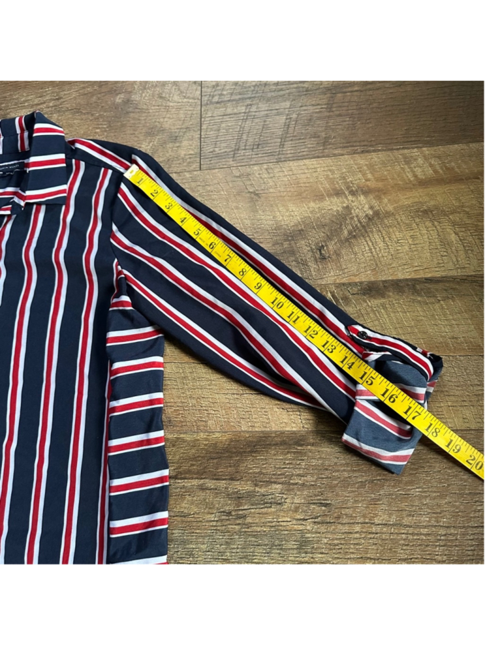Women's Tommy Hilfiger Striped Shirt Dress Size S Blue Red Summer - Picture 6 of 8
